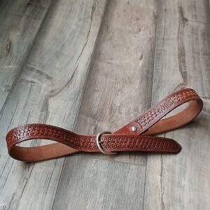 Stylish Brown Leather Men's Belt